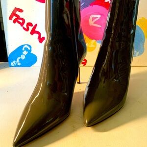 J Crew Patent Stiletto Bootie Size 12